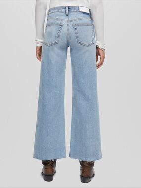RE/DONE MID RISE WIDE LEG CROP JEANS | UNDERTOW WASH | COMFORT STRETCH